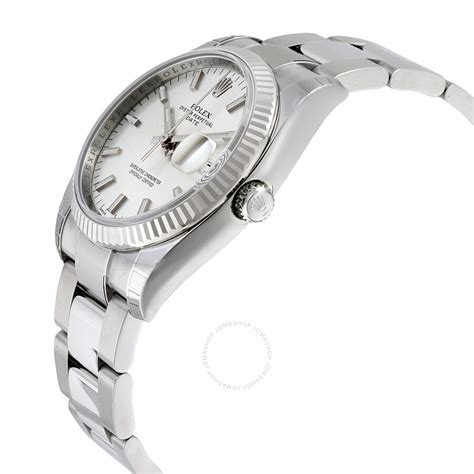 Rolex Oyster Perpetual 34 Silver Dial Stainless Steel 